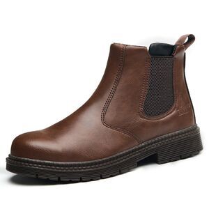 Unisex - Adults Steel Toe Chelsea Boots, Men's Women's Construction Work Shoes
